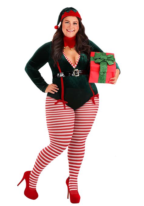 sexy elf cosplay|Womens Plus Size Sexy Santa Elf Costume